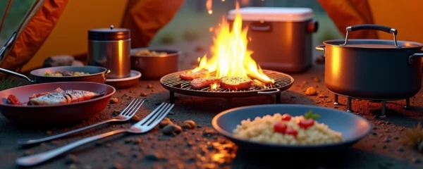 Preparazione dei pasti in campeggio